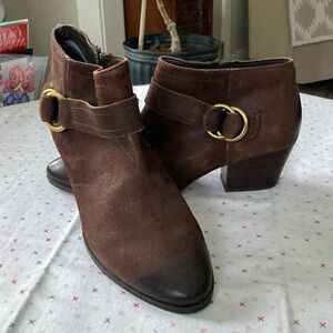 Brown Suede Ankle Boots